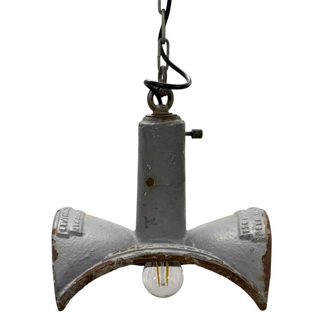 1920s Vintage Industrial Mirrored Pendant Light by Esla, 1920s For Sale - Image 5 of 17