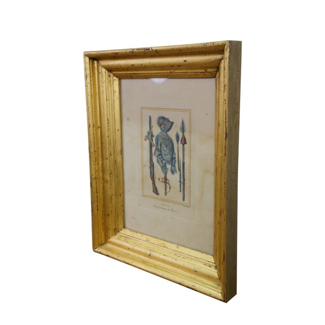Realism Late 20th Century Trevor James Company Framed Print France Armes Du Temps De Henri II Military Art For Sale - Image 3 of 12