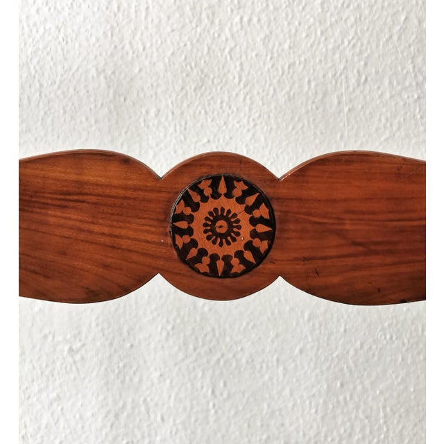 Biedermeier Armchair in Oak and Cherry, 1830s For Sale - Image 12 of 15