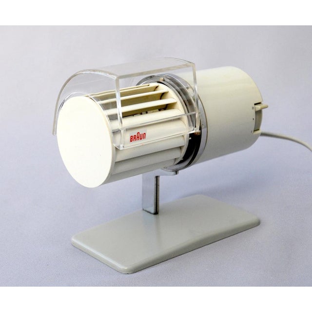 Braun hl 1 fan designed by reinhold weiss in 1959 for braun ag in frankfurt, germany. the hl1 also known as 'multiwind' is...