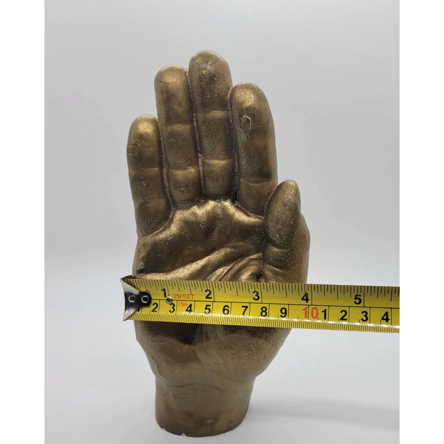 Brass Late 20th Century Harry Allen Areaware Reality Hand Hook For Sale - Image 8 of 9