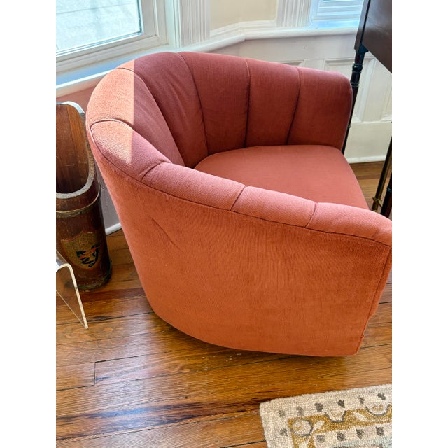 1970s Mid Century Modern Classic Swivel Chairs, Pair For Sale - Image 11 of 11