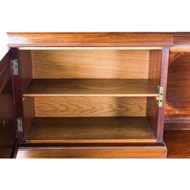 Edwardian Sheraton Revival Mahogany Sideboard, 19th Century For Sale - Image 12 of 18