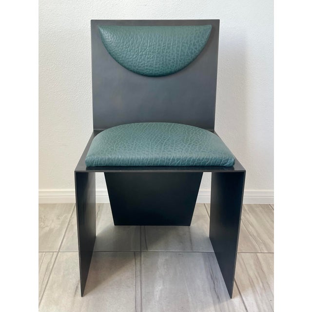 Kelly Wearstler Bronze and Ostrich Leather Accent Chair For Sale - Image 13 of 13