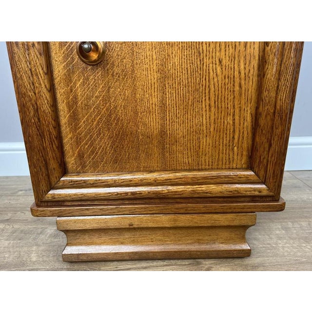 Antique French Oak Bedside Tables with Marble Tops, Set of 2 For Sale - Image 6 of 14