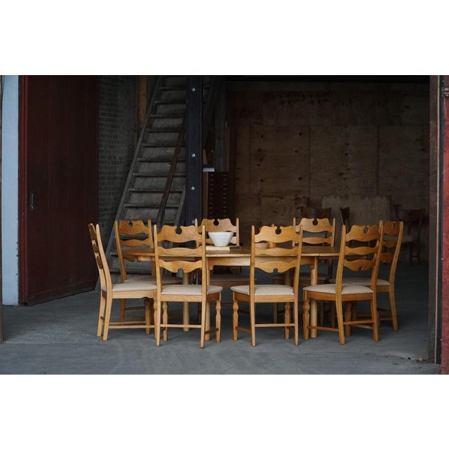 Mid-Century Modern Øresund Dining Table in Oak & Brass by Børge Mogensen for Karl Andersson & Söner, 1950s For Sale - Image 15 of 16
