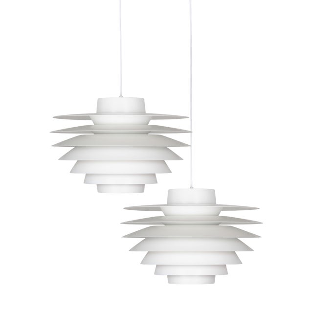 Vintage Danish Verona Lamps by Svend Middelboe for Lyfa, 1962, Set of 2 For Sale