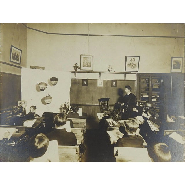 Circa 1900 School Room Art Class Photograph For Sale