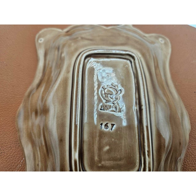Vintage Ceramic Majolica Platter from Haiden, 1960s For Sale - Image 9 of 10