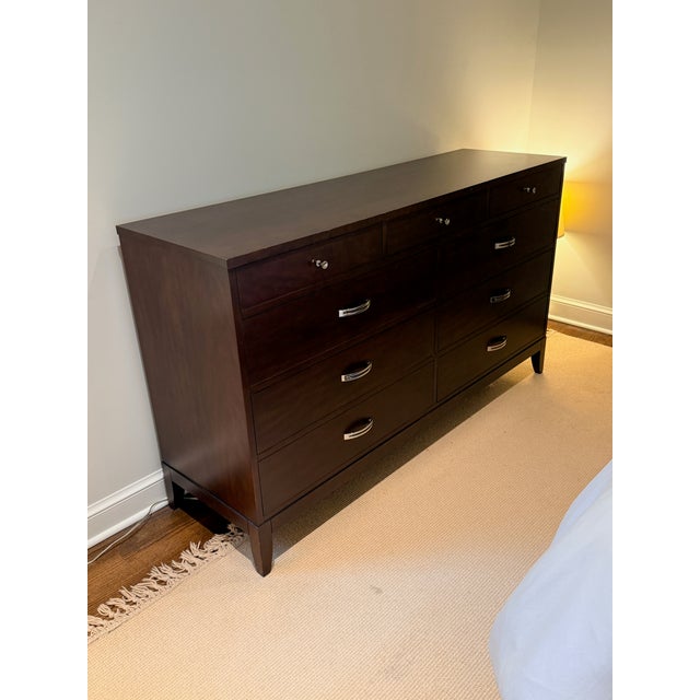 Brown Henkel Harris Triple Dresser For Sale - Image 8 of 14