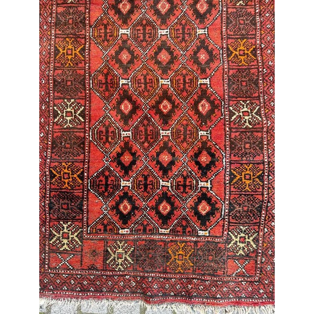 Rustic Turkmen Baluch Rug, 1950s For Sale - Image 3 of 18