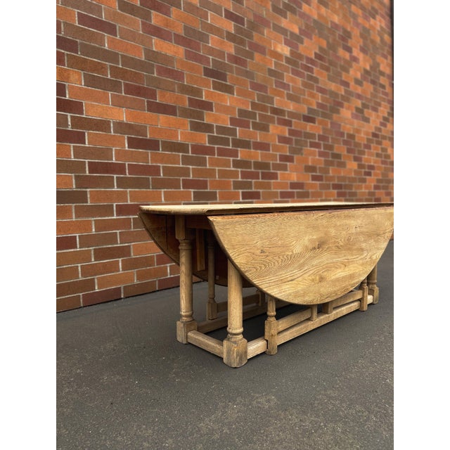 19th Century Oak Gateleg Table For Sale - Image 4 of 18