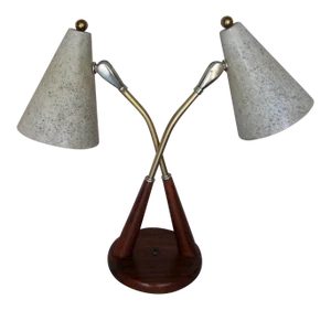 1960s Danish Modern Mid-Century Table Top Lamp or Desk Lamp