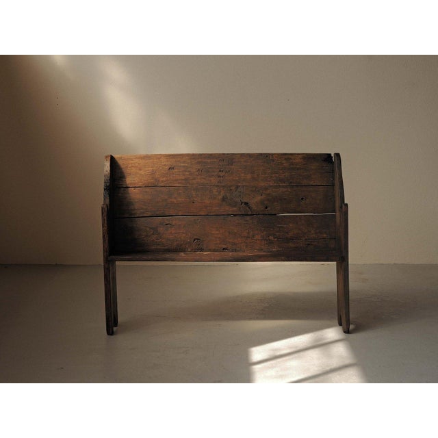 Wood Farm Bench, Ardèche, France, 19th Century For Sale - Image 6 of 17