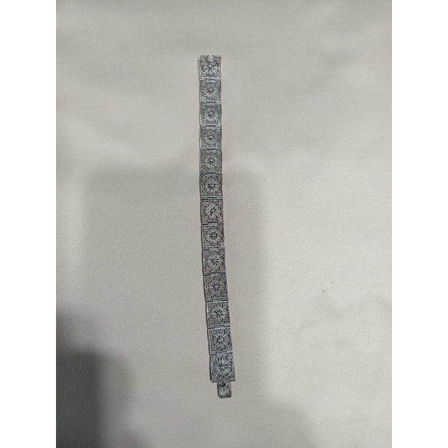 1970s Vintage Silver Filigree Bracelet, 1970s For Sale - Image 5 of 5