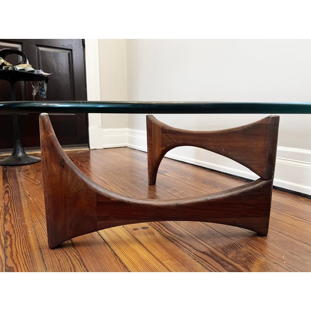 1960 Mid-Century Modern Walnut Sculptural Coffee Table Attributed to Adrian Pearsall For Sale In Cincinnati - Image 6 of 10