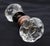 Antique Wide Shank Punted Clear Glass Door Knobs For Sale - Image 4 of 5