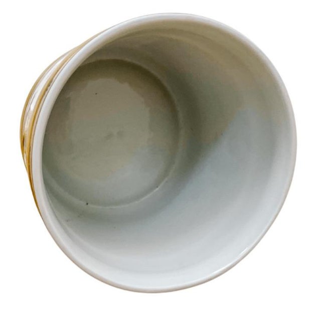 1960s Louis XVI Style Blue & White 24 K Gold Mangani Cachepots - a Pair For Sale - Image 9 of 10