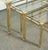 Vintage Hollywood Regency Brass and Glass Nesting Table, 1970s, Set of 3 For Sale - Image 4 of 18