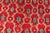 Vintage Turkish Tulu Rug With a Modern Design in Red Background For Sale - Image 10 of 13
