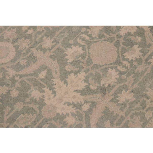 Textile Boho Chic Green/Gray Wool Rug - 9'1'' X 12'0'' For Sale - Image 7 of 10