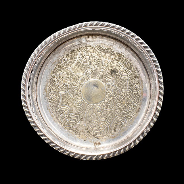 Vintage Wine Coaster Duo, English, Silver Plate, Champagne Bottle Stand, c.1960 For Sale - Image 6 of 10