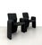 Steve Leonard Vintage Postmodern Black Suede Sculptural Lounge Chairs – Pair For Sale - Image 4 of 7