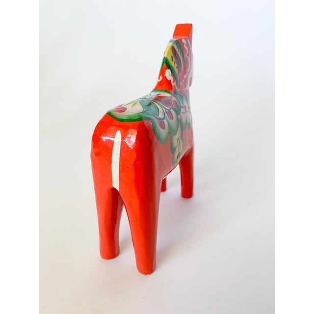 Late 20th Century Swedish Modern Hand Painted Dala Horse by Nils Olsson For Sale - Image 4 of 6