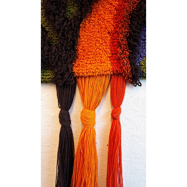 Vintage Tapestry in Wool, 1978 For Sale - Image 6 of 10