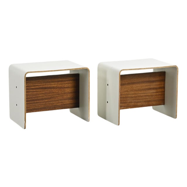 Nightstands by Pierre Guariche for the Plagne, 1968, Set of 2 For Sale
