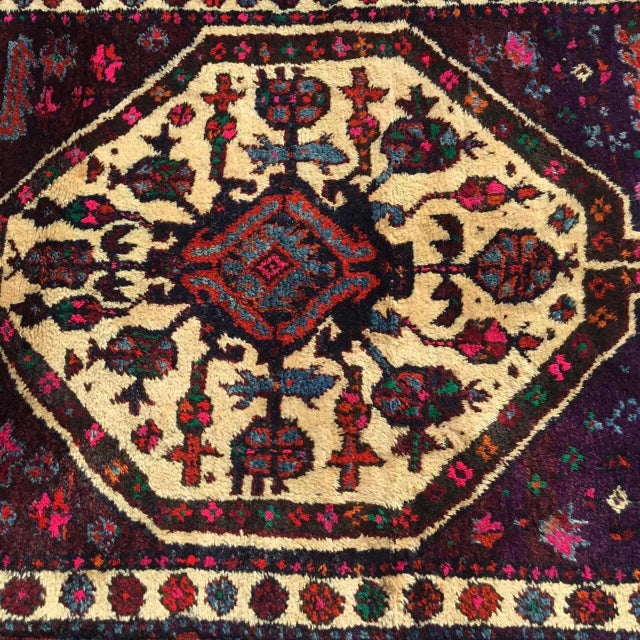 1960s 1960s Vintage Turkish Handknotted Small Rug - 42"x84" For Sale - Image 5 of 8