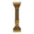 Classic gold-colored column, pillar, or pedestal, made entirely of cast resin, popularly known as resin, a heavy object...