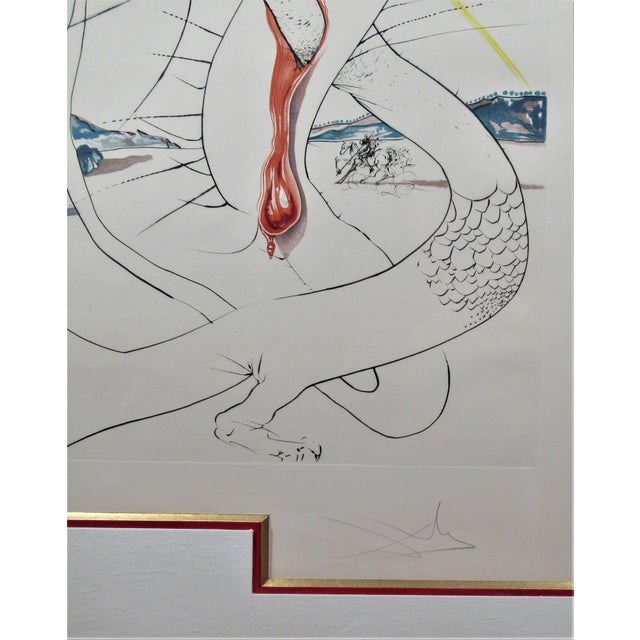 Surrealism Salvador Dalí­ Le Caducee De Mars Alimente Par La Boule De Feu De Jupiter 1974 Reproduction Print For Sale - Image 3 of 4