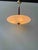 Mid-Century Modern Pendant Lamp in Brass and Teak with Frosted Glass, Italy, 1980s For Sale - Image 3 of 18