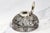 Silver Elegant Large Edwardian English Sterling Silver Crystal Paperweight Desk Inkwell For Sale - Image 8 of 13