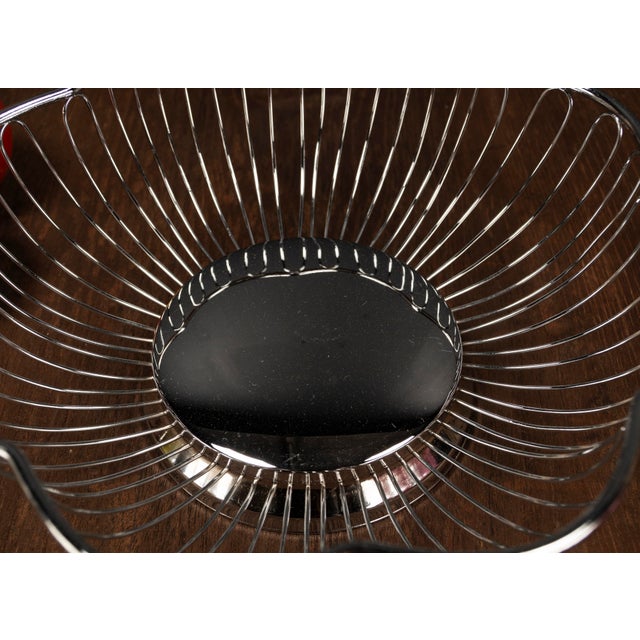 1950s Mid-Century Modern Chrome Wire Basket, 1950s For Sale - Image 5 of 9