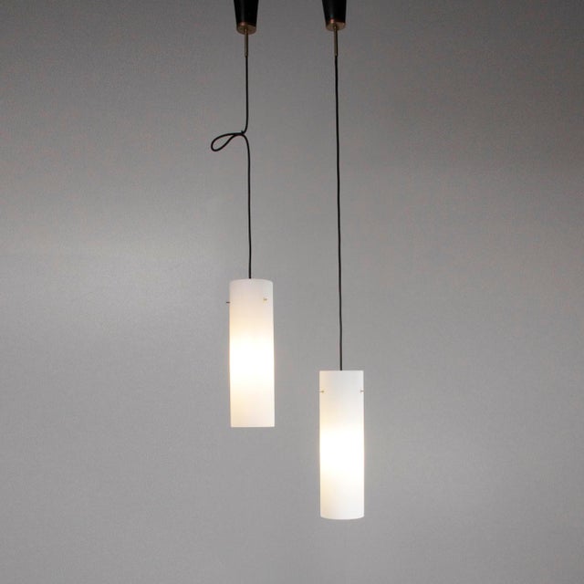 Glass Pendant Lamps, 1960s, Set of 2 For Sale - Image 10 of 12