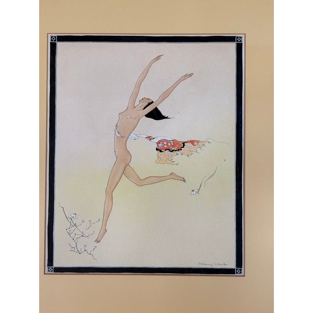 Art Deco Florenz Clark Original 1920’s Ink Illustration Signed - Art Deco For Sale - Image 3 of 12