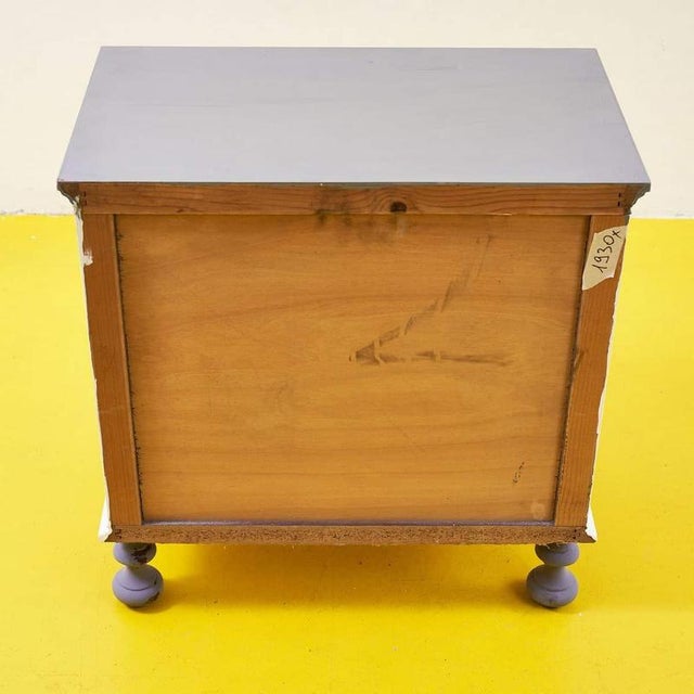 Small Vintage Wooden Bedside Table For Sale - Image 4 of 5