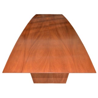 Dining Table in Solid Bookmatched Mahogany, Custom Made by Petersen s For Sale