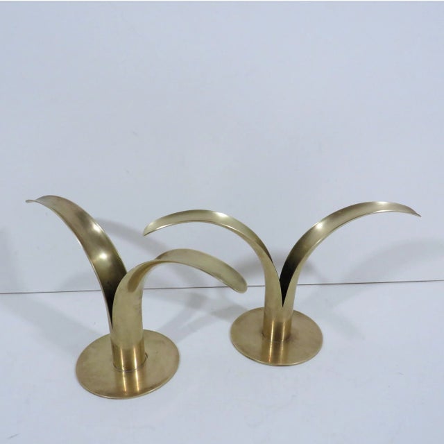 Swedish Lily Candlesticks, a Pair For Sale - Image 4 of 9