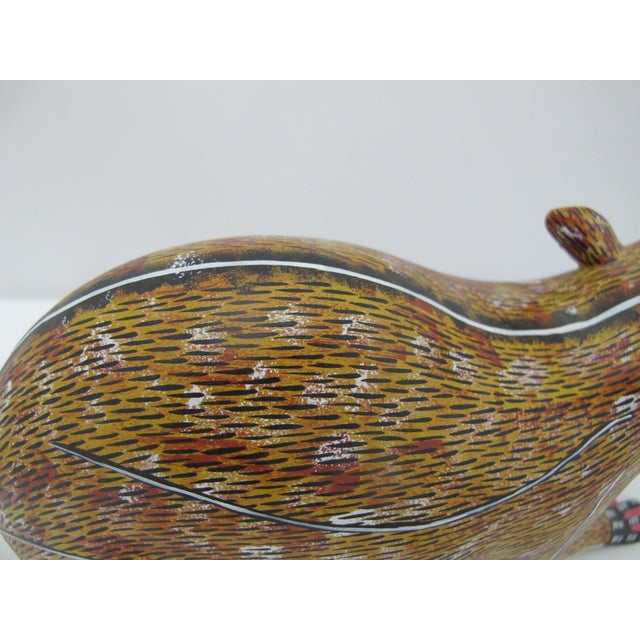 Alebrije Oaxaca Mexico Morales Folk Art Carved Wood Rat Figurine Sculpture For Sale - Image 10 of 10