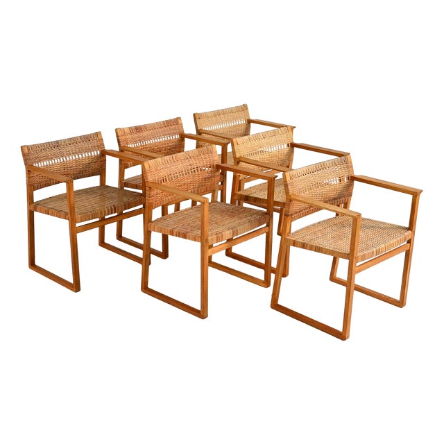 Model BM62 Chairs by Børge Mogensen, 1950s, Set of 6 For Sale
