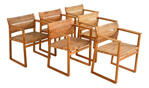 Model BM62 Chairs by Børge Mogensen, 1950s, Set of 6