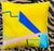 Abstract Contemporary Yellow Voutsa Pillow Covers- Set of 2 For Sale - Image 3 of 6