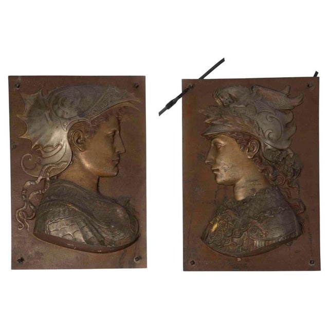 Low Napoleon III Cast Iron Reliefs, 19th Century, Set of 2 For Sale - Image 6 of 6