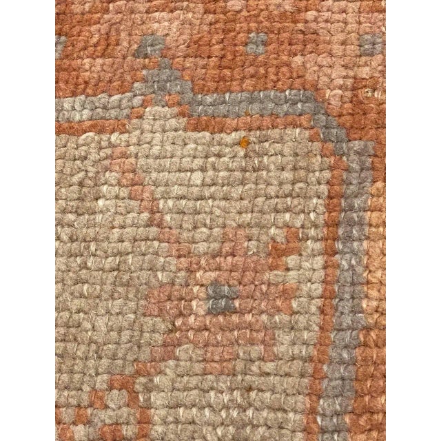 1900 - 1909 Hand Knotted Antique Turkish Oushak 11' X 15'4'' For Sale - Image 10 of 13