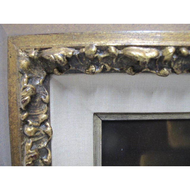 Carlo Wahlbeck Gold Frame Fruit Cheese Bread & Wine Still Life Oil Painting For Sale In Portland, OR - Image 6 of 7