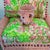 1970s Hollywood Regency Pink Wicker Vanity Stool & Matching Pillow Set – Tailored Lilly Pulitzer "On Parade" Cushion For Sale - Image 10 of 12