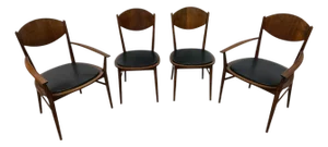 Mid-Century Modern Lane Delineator Paul McCobb Walnut Dining Chairs - Set of 4